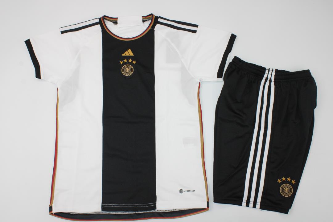 Kids-Germany 2022 World Cup Home Soccer Jersey
